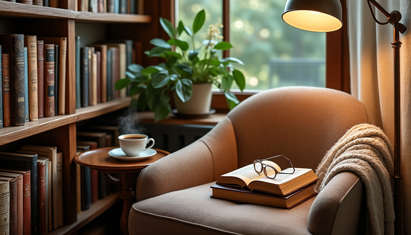 découvrez des conseils pratiques et inspirants pour aménager un coin lecture idéal qui saura ravir tous les passionnés de livres. apprenez à choisir l'emplacement, le mobilier et l'ambiance décorative qui transformeront votre espace en un havre de paix dédié à la lecture.