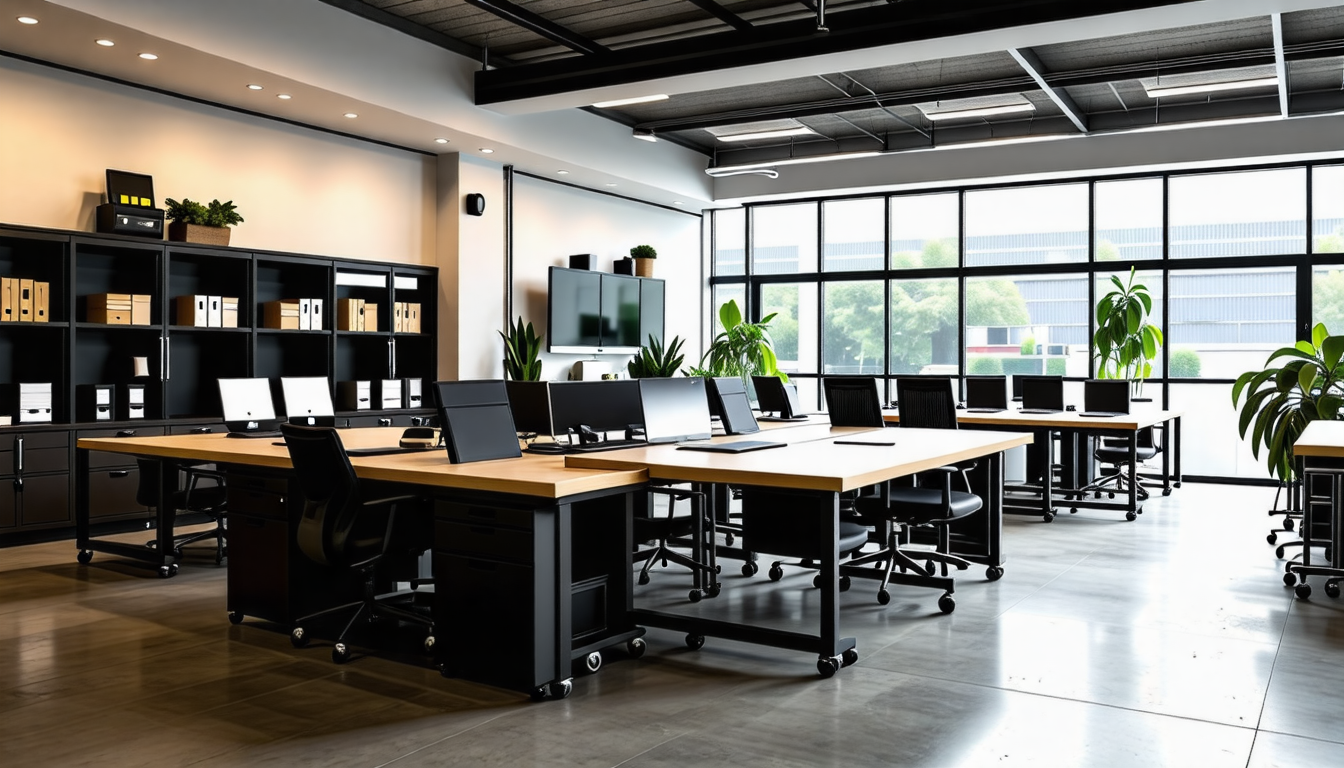 découvrez notre table roulante industrielle sur mesure, conçue pour optimiser votre espace de travail. avec son design pratique et sa fonctionnalité adaptée, elle apporte mobilité et organisation à votre environnement professionnel. transformez votre bureau en un lieu efficace et stylé.